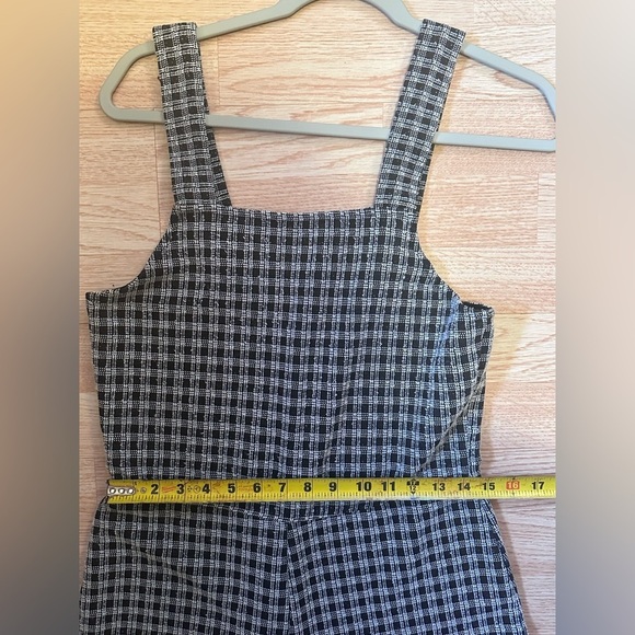 ZARA Trafaluc Black & White Checker Jumpsuit - Picture 5 of 6